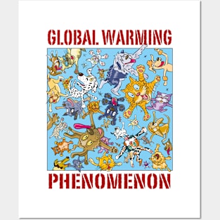 Global warming phenomenon Posters and Art